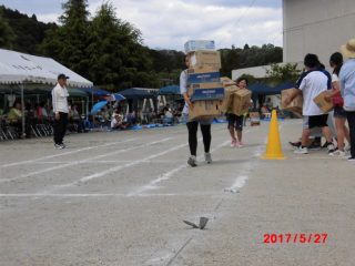 運動会　宅配便リレー