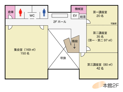 本館2F見取り図